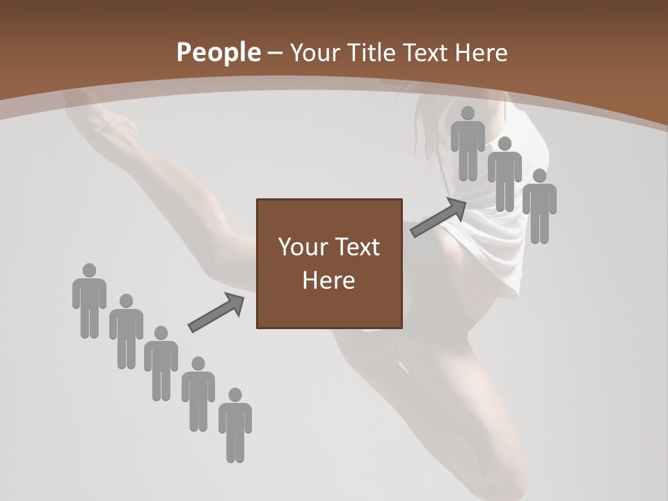 Performance Woman Action PowerPoint Template