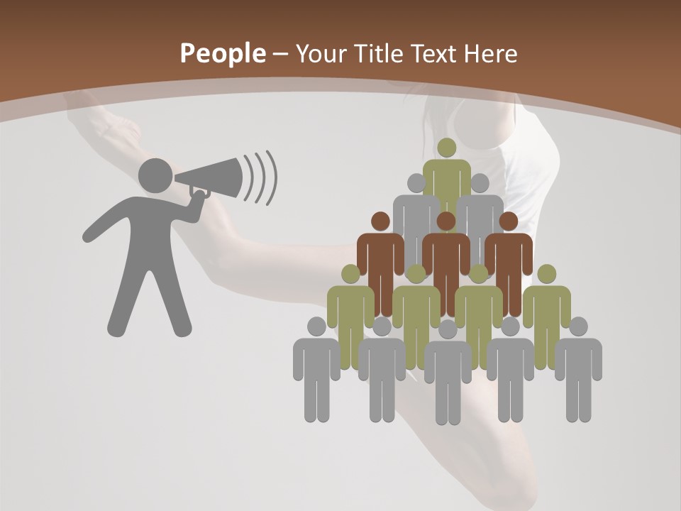 Performance Woman Action PowerPoint Template