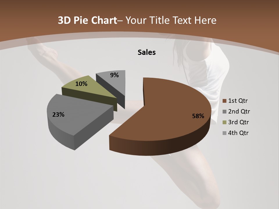 Performance Woman Action PowerPoint Template