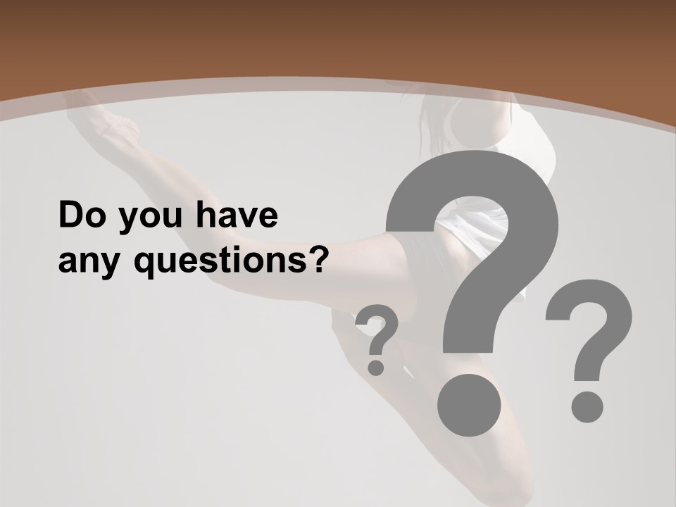 Performance Woman Action PowerPoint Template