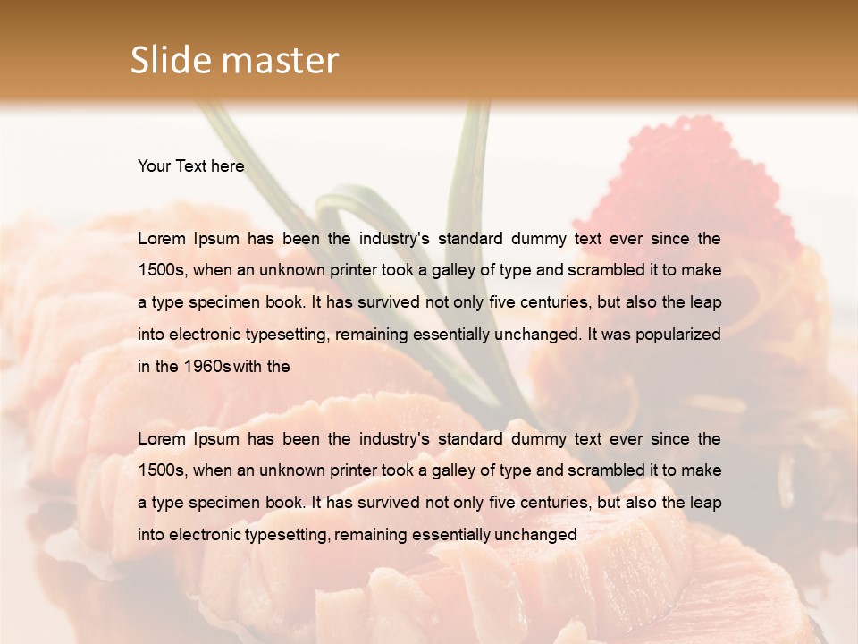 Japanese Salmon PowerPoint Template