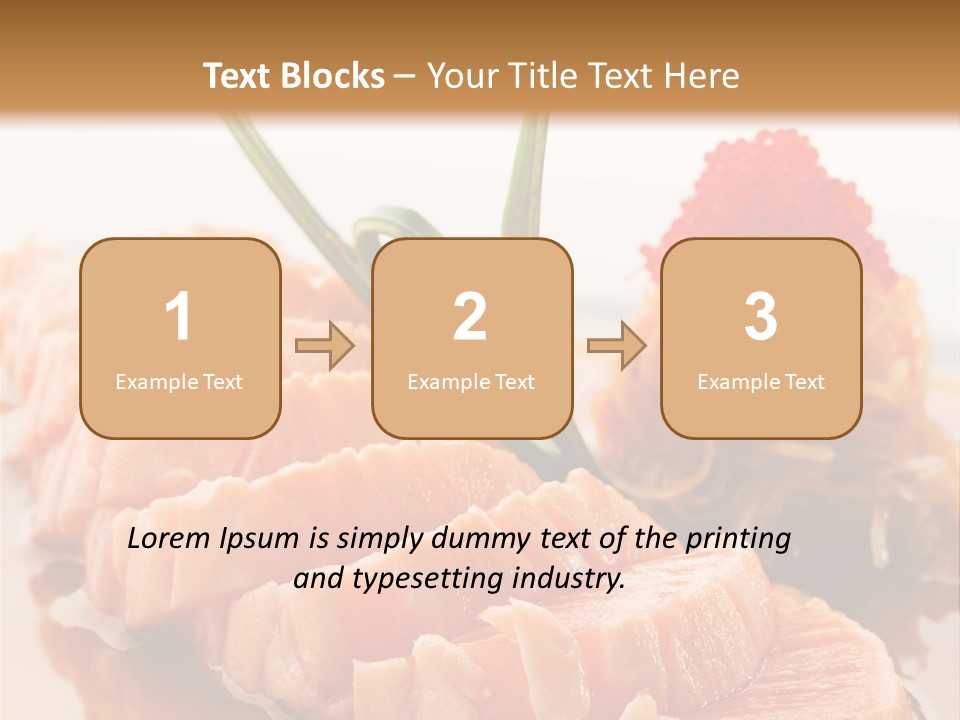 Japanese Salmon PowerPoint Template