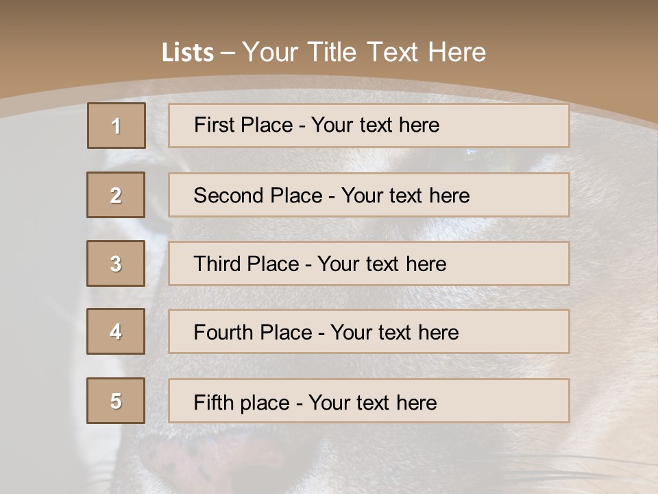 Puma Animal PowerPoint Template
