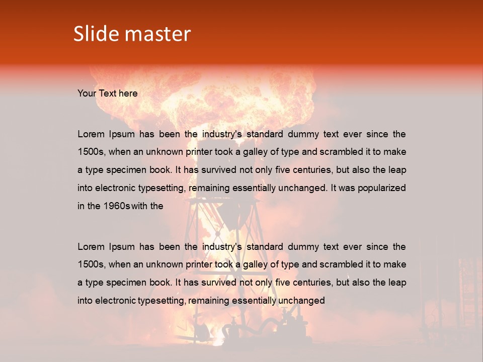 Atom Tongue Bang PowerPoint Template