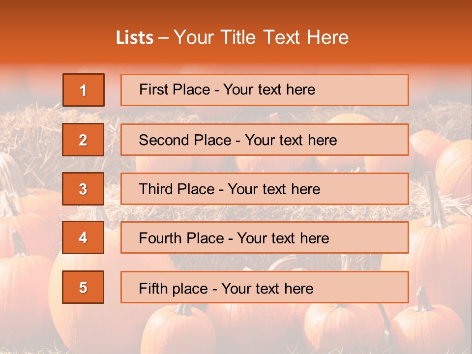 Autumn Pumpkin PowerPoint Template