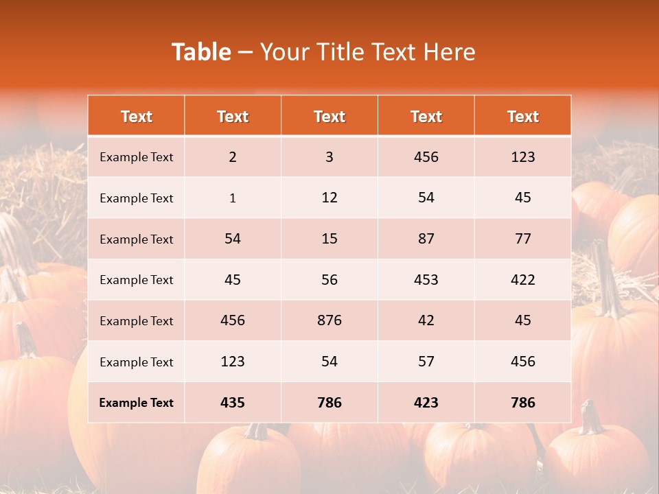 Autumn Pumpkin PowerPoint Template