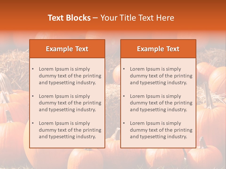 Autumn Pumpkin PowerPoint Template