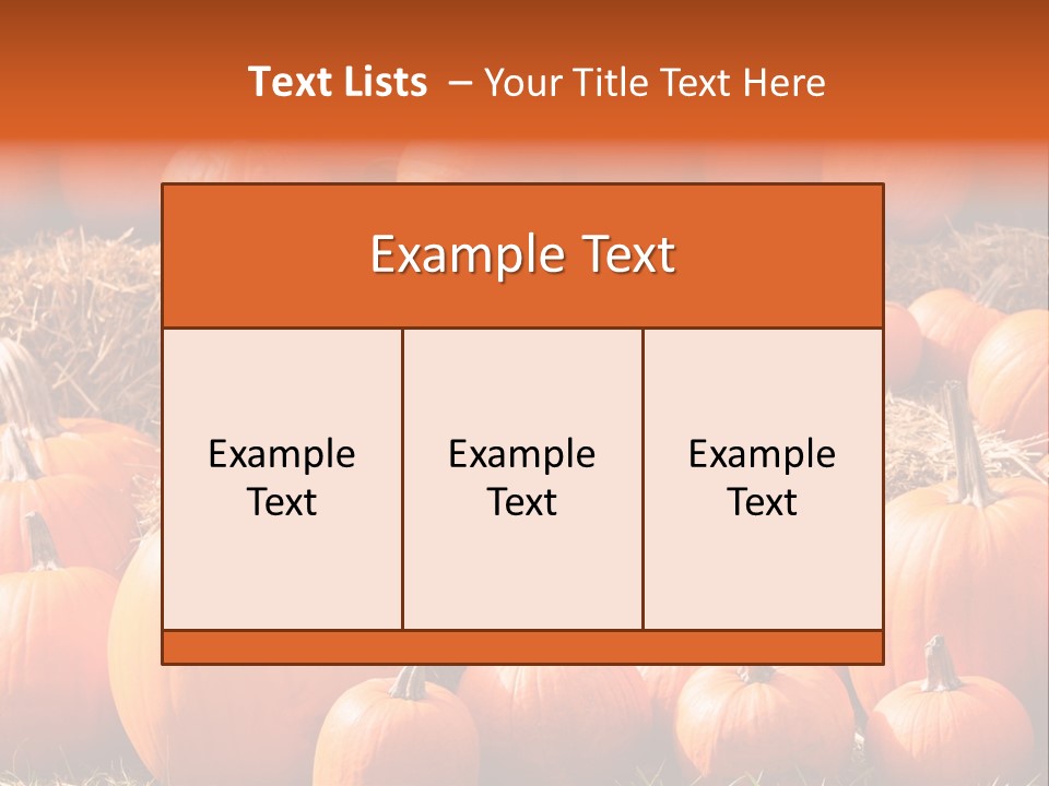 Autumn Pumpkin PowerPoint Template