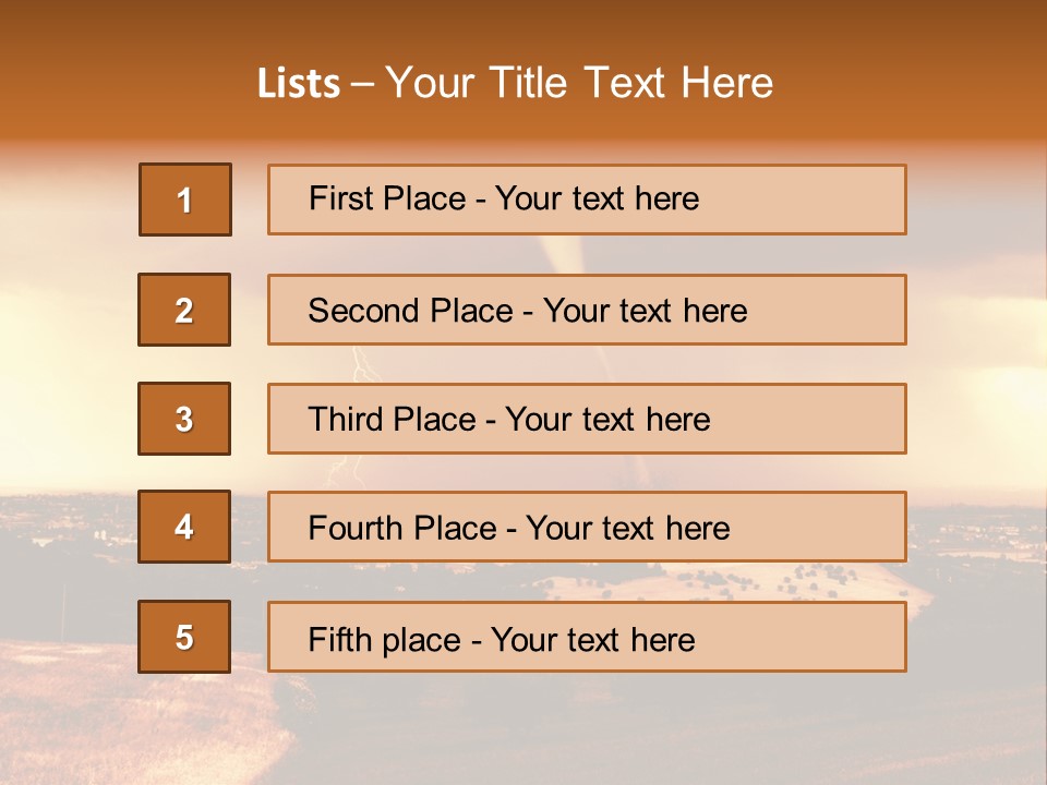 Amazing Hurricane PowerPoint Template