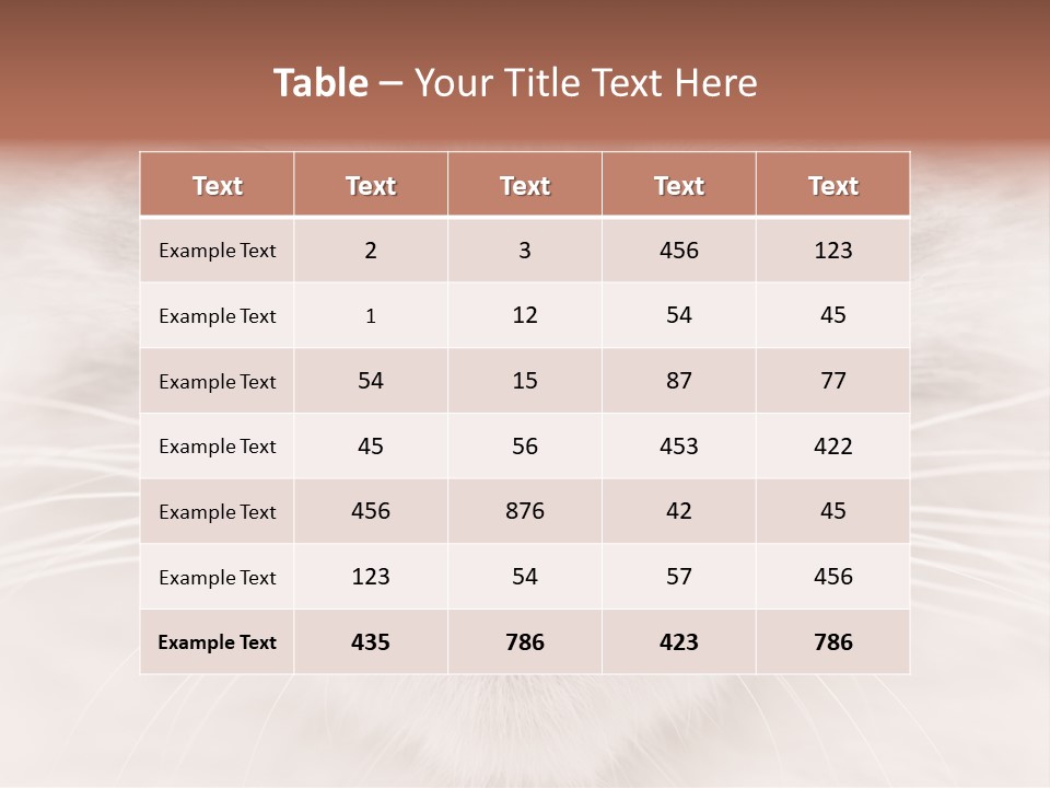 Cat Face Up Close PowerPoint Template