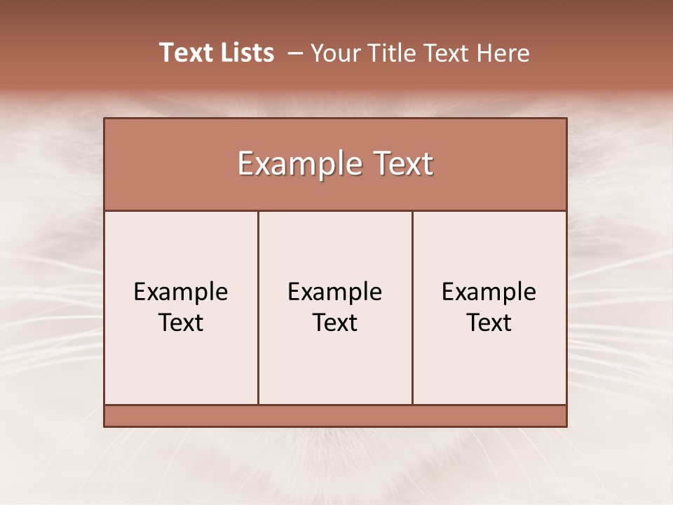 Cat Face Up Close PowerPoint Template