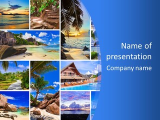 Summer Beach Collage PowerPoint Template