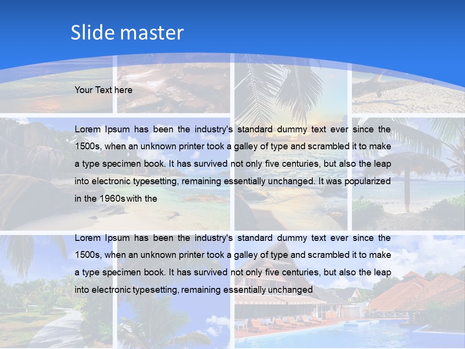 Summer Beach Collage PowerPoint Template