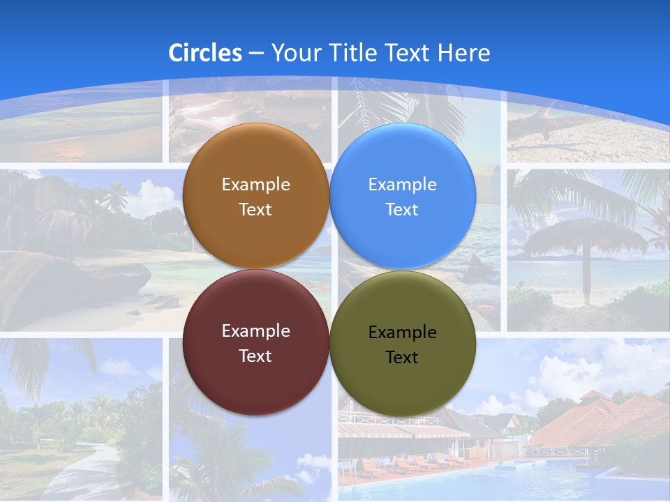 Summer Beach Collage PowerPoint Template