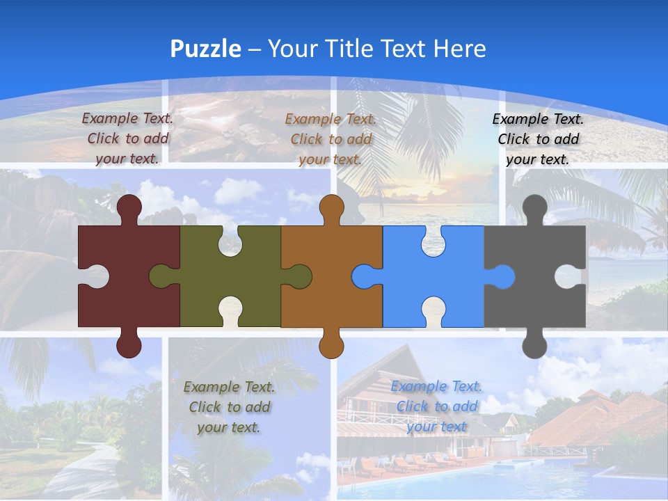 Summer Beach Collage PowerPoint Template