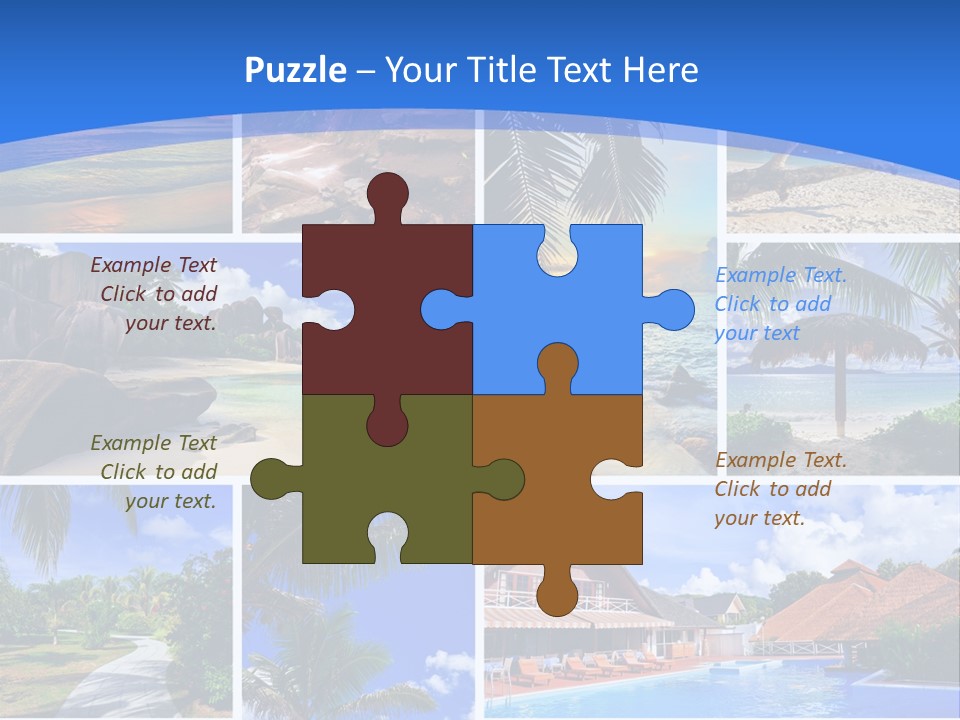 Summer Beach Collage PowerPoint Template