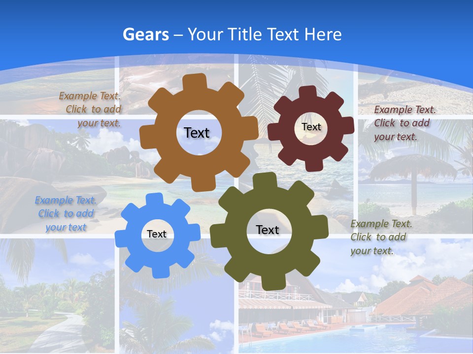 Summer Beach Collage PowerPoint Template