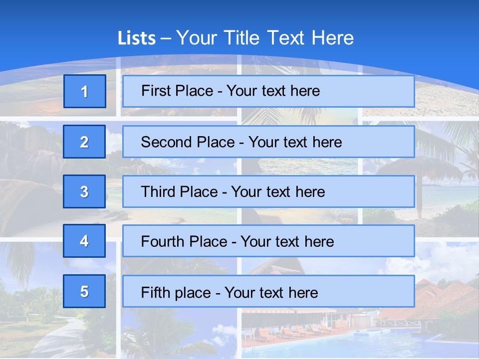 Summer Beach Collage PowerPoint Template