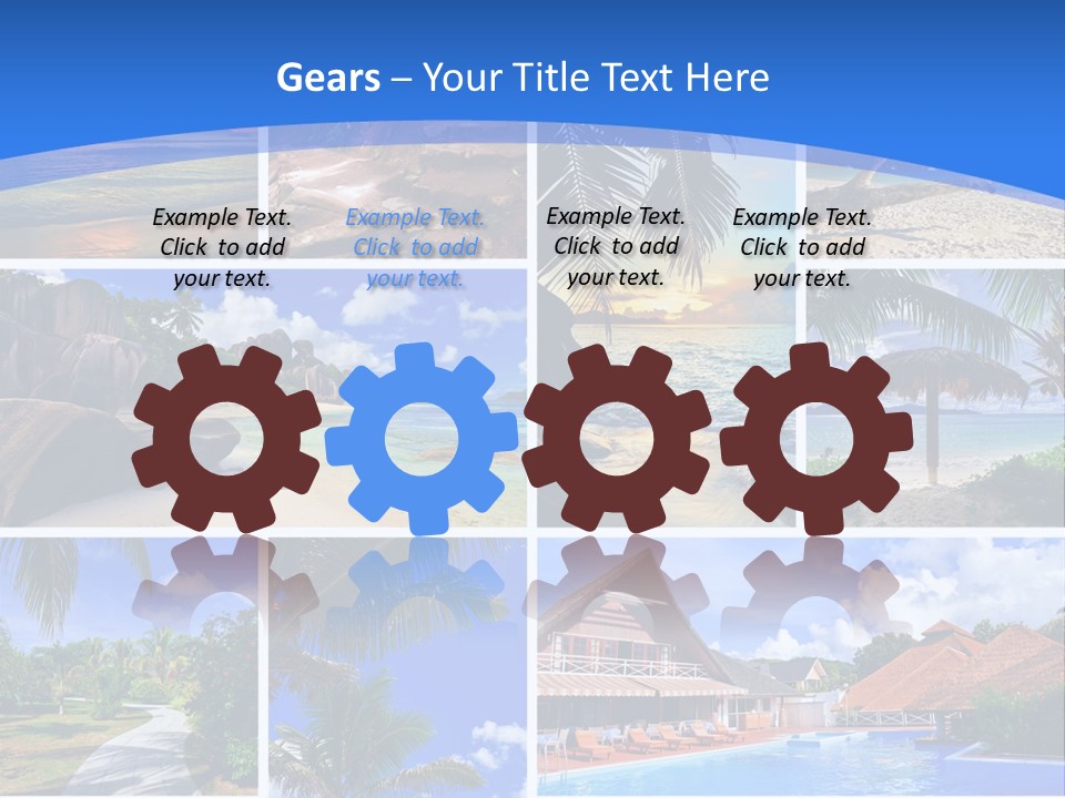 Summer Beach Collage PowerPoint Template