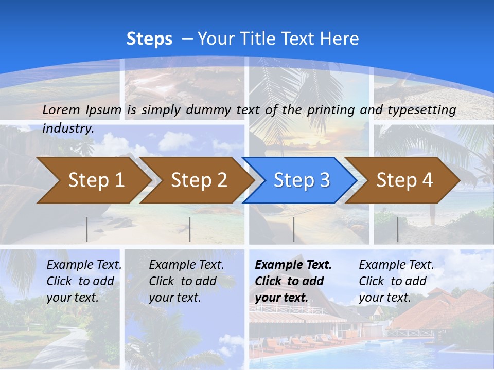 Summer Beach Collage PowerPoint Template