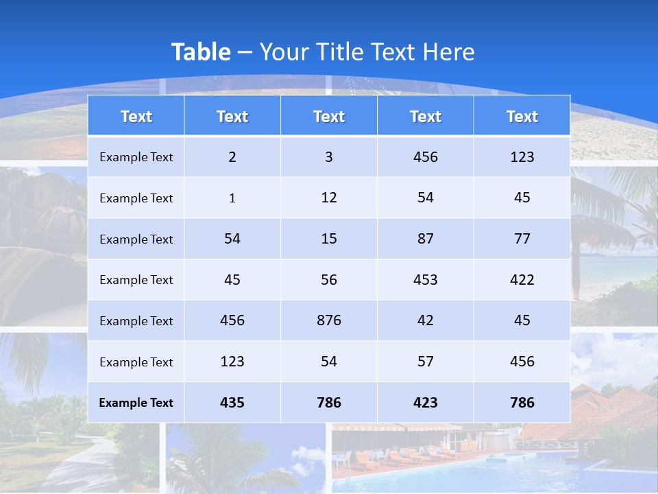 Summer Beach Collage PowerPoint Template