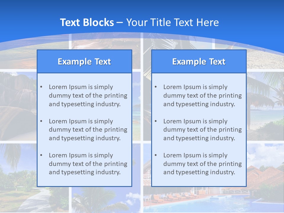 Summer Beach Collage PowerPoint Template