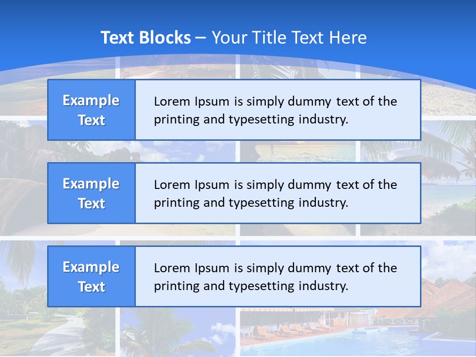 Summer Beach Collage PowerPoint Template