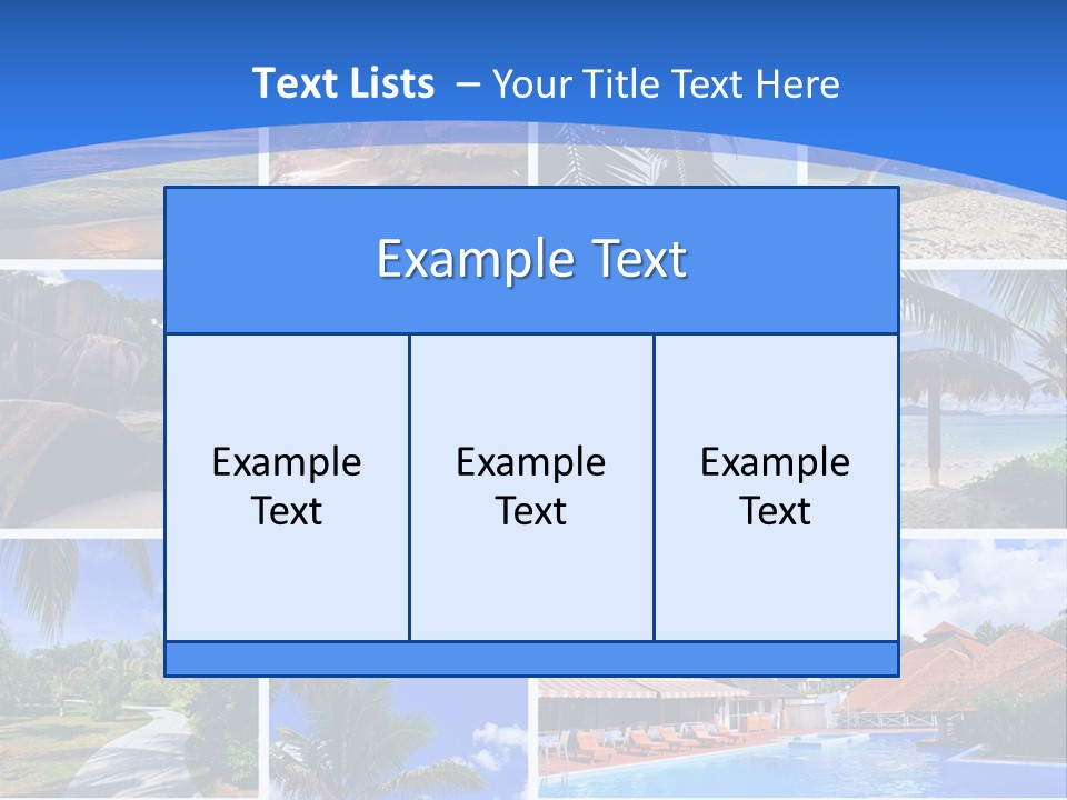 Summer Beach Collage PowerPoint Template