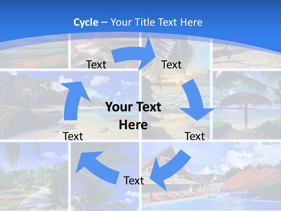 Summer Beach Collage PowerPoint Template