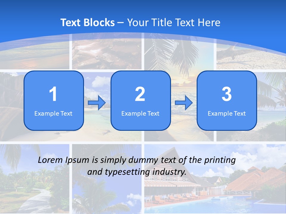 Summer Beach Collage PowerPoint Template