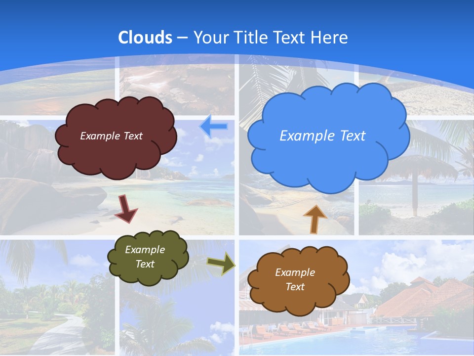 Summer Beach Collage PowerPoint Template