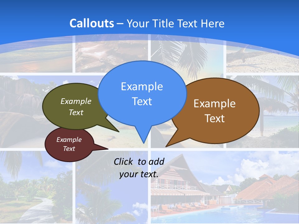 Summer Beach Collage PowerPoint Template