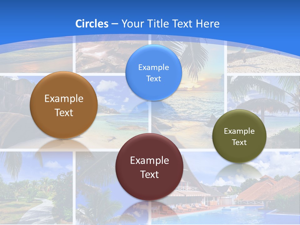 Summer Beach Collage PowerPoint Template