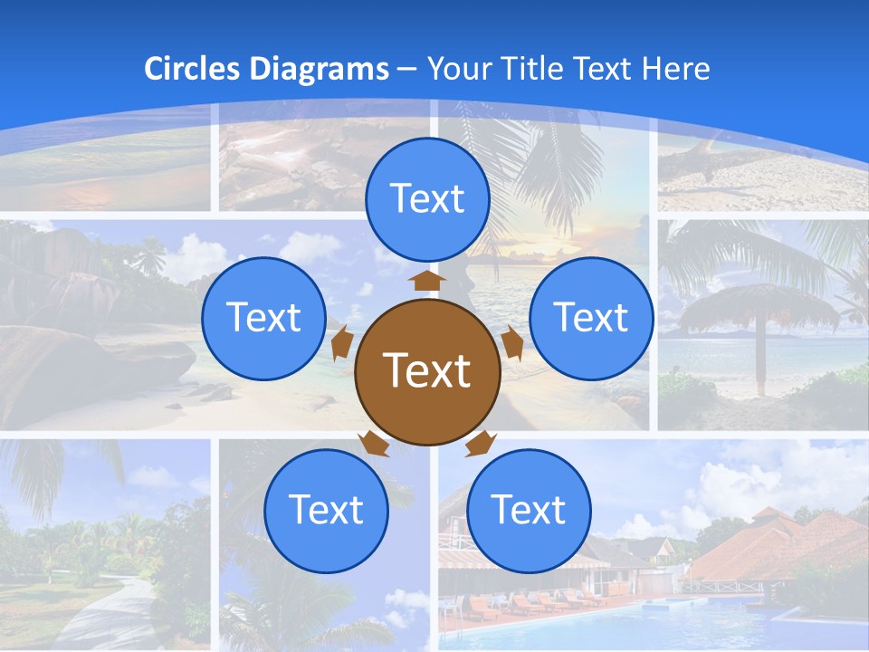 Summer Beach Collage PowerPoint Template