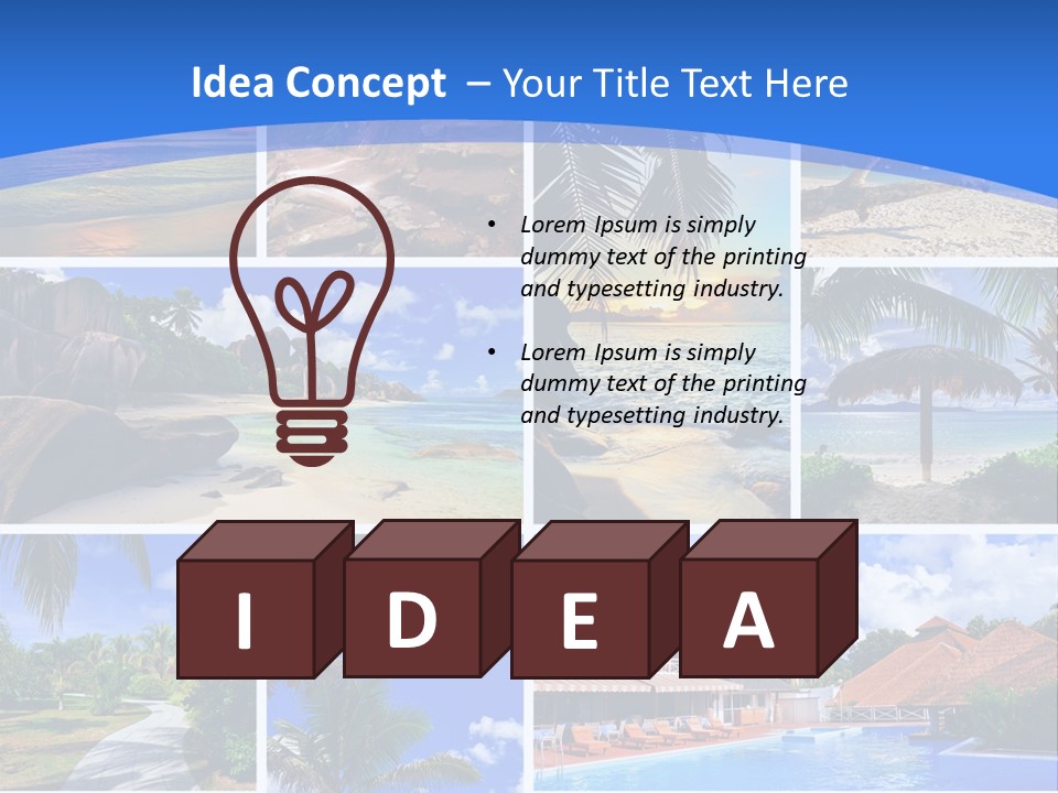 Summer Beach Collage PowerPoint Template