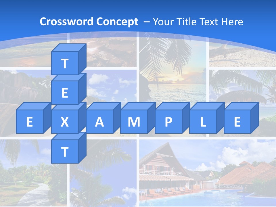 Summer Beach Collage PowerPoint Template