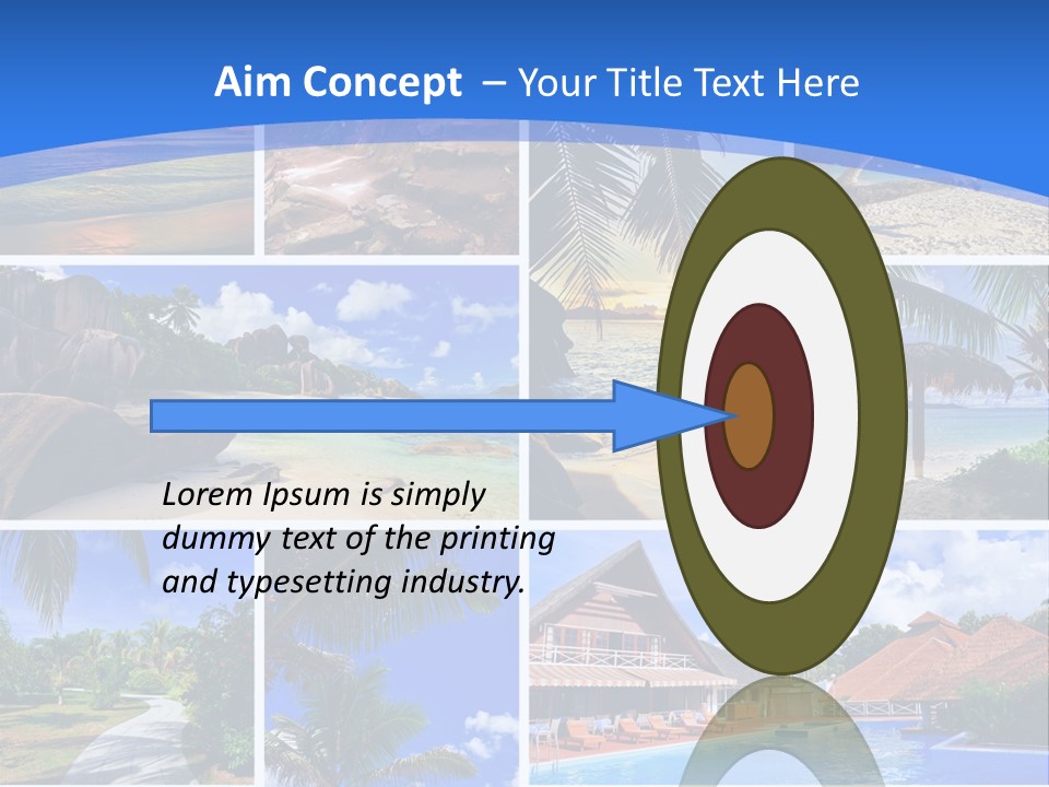 Summer Beach Collage PowerPoint Template