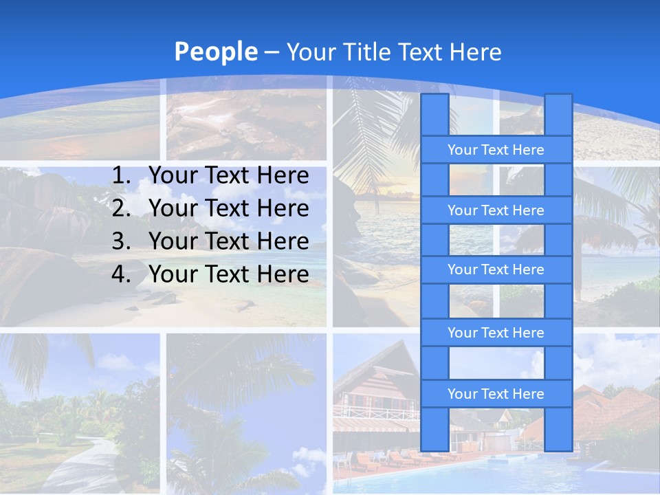 Summer Beach Collage PowerPoint Template