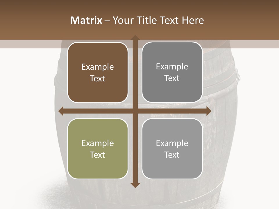 Wooden Barrel PowerPoint Template