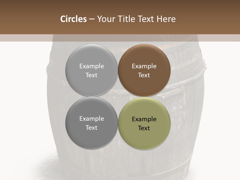 Wooden Barrel PowerPoint Template