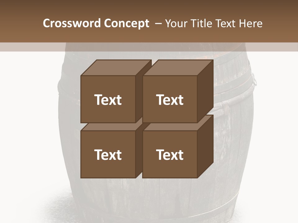 Wooden Barrel PowerPoint Template