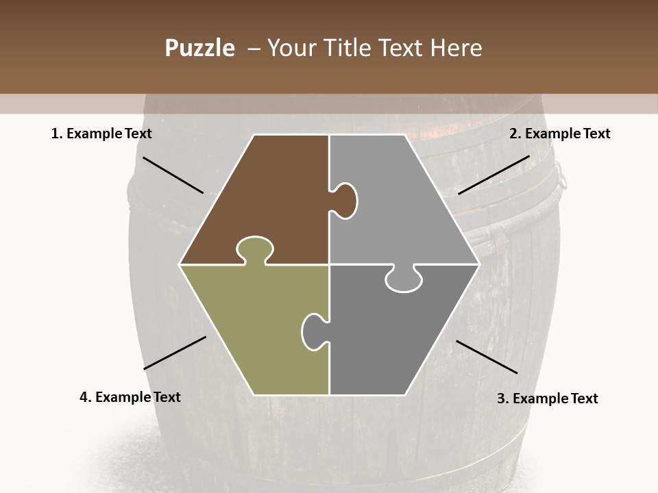 Wooden Barrel PowerPoint Template