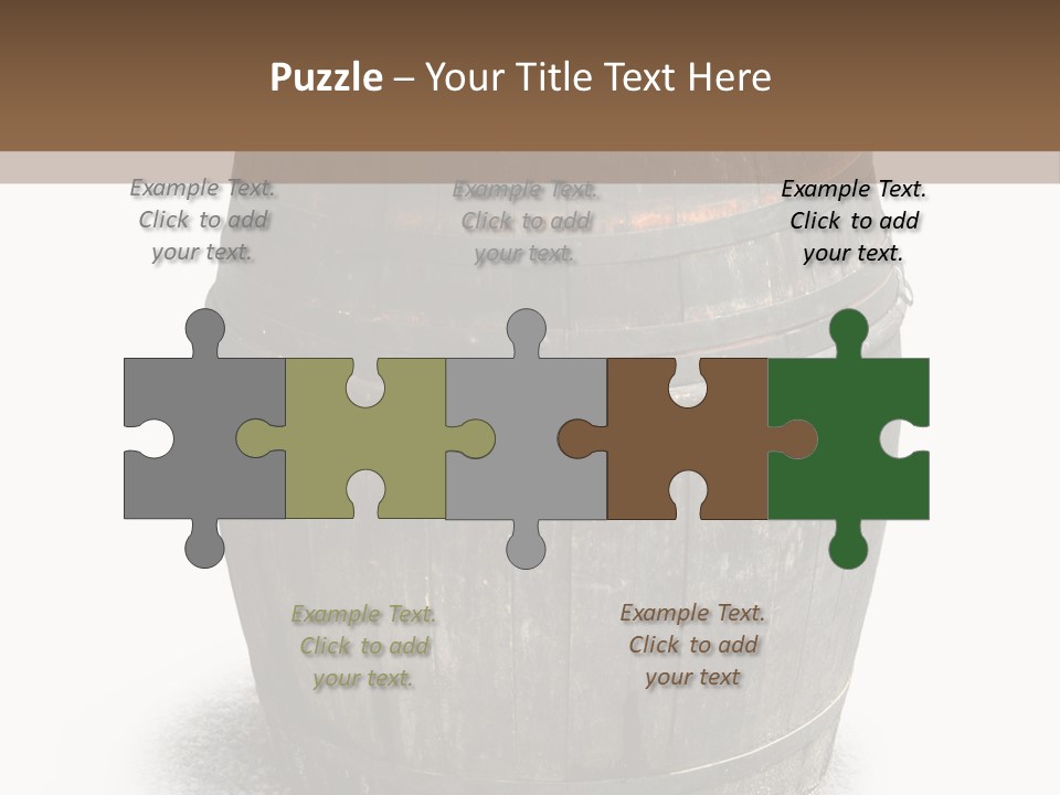 Wooden Barrel PowerPoint Template