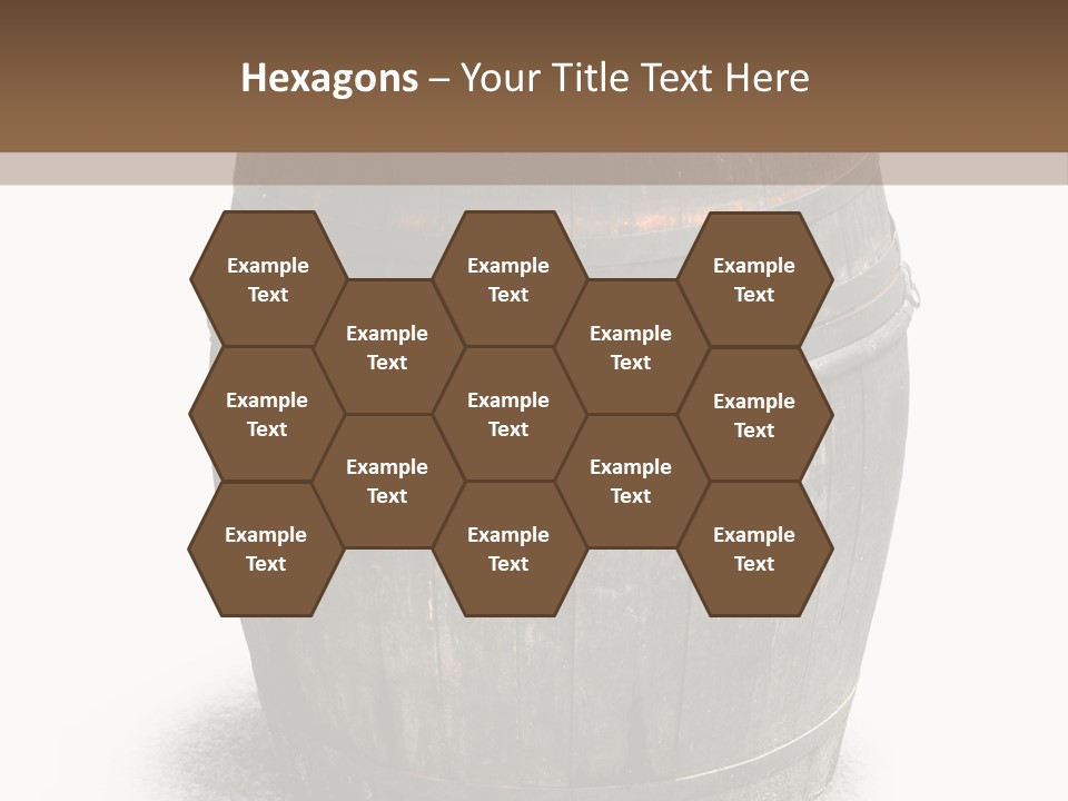 Wooden Barrel PowerPoint Template