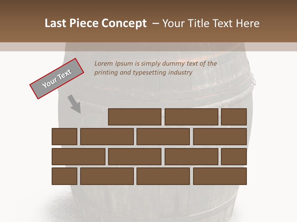 Wooden Barrel PowerPoint Template