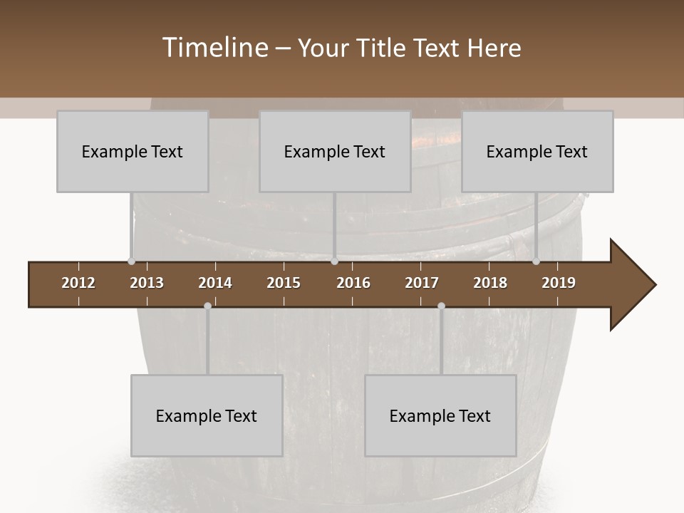 Wooden Barrel PowerPoint Template