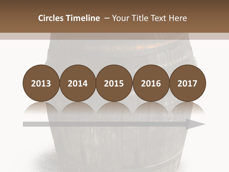 Wooden Barrel PowerPoint Template