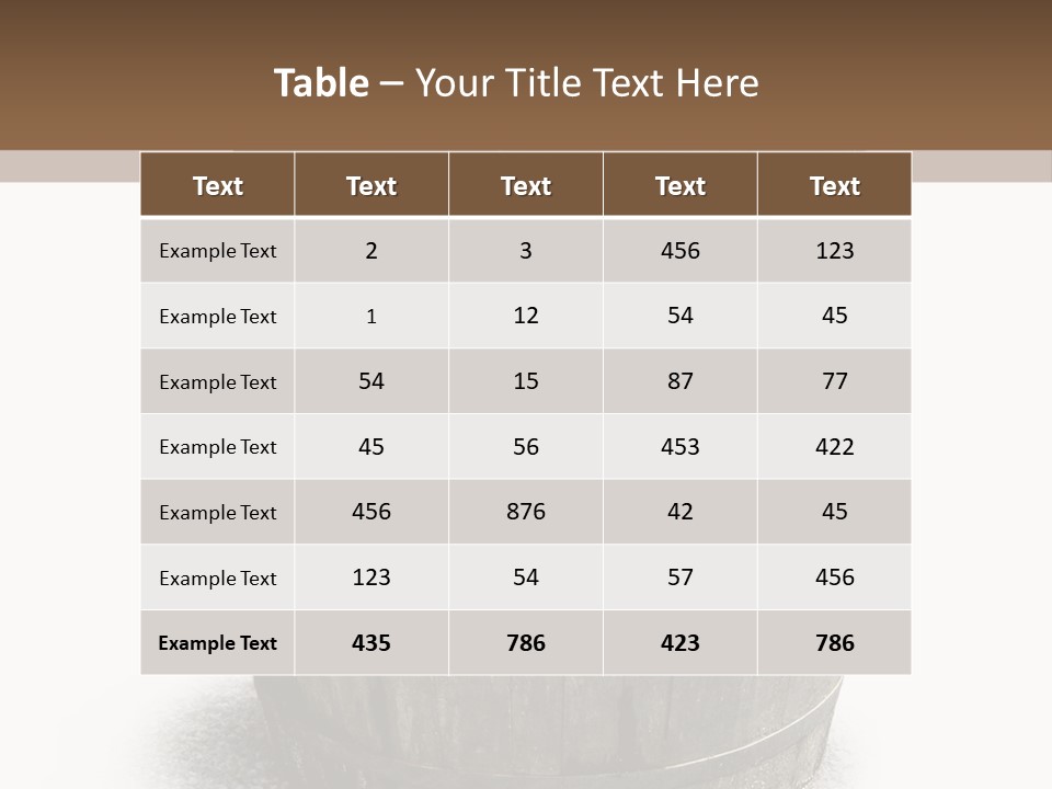 Wooden Barrel PowerPoint Template
