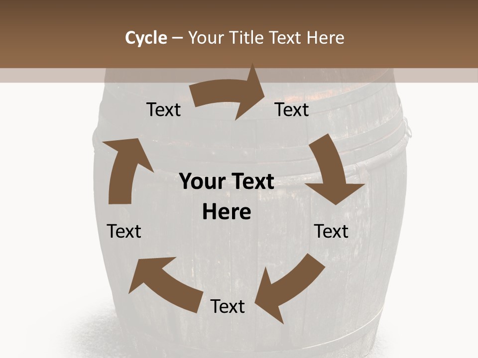 Wooden Barrel PowerPoint Template