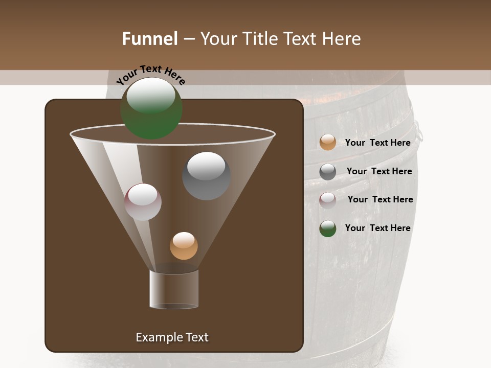 Wooden Barrel PowerPoint Template